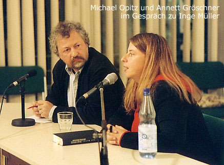 Michael Opitz und Annett Gröschner im Gespräch zu Inge Müller